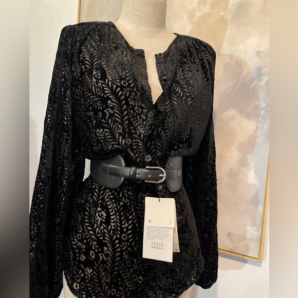 💫Zara Velvet Blouse - New 💫 - Picture 6 of 12